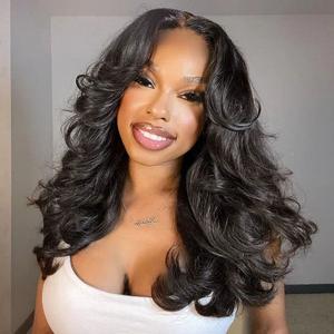 Glueless Lace Closure Body Wave Wigs With Baby Hair Brazilian Human Hair 180% 13x4 13X6 Wig HD Transparent Lace Front Wig For Women Bling Hair