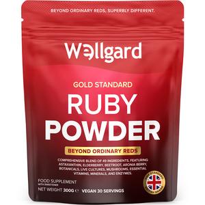 Wellgard Ruby Powder, 300g, Beyond Ordinary Super Reds, 49 Ingredients Multivitamin, Multivitamin, Wellness Supplements, All in one vitamin, Vitamins Women