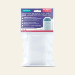 Lansinoh Pack of 24 Hygiene Sleeves for Cold & Warm Post-Birth Relief Pad, postpartum recovery essential, disposable