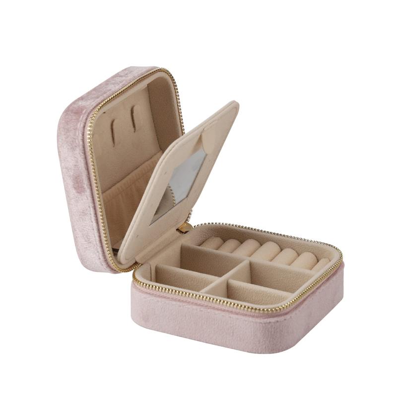 HADIYA LONDON - Velvet Blush Jewellery Box – Hadiya London