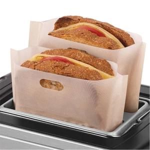 1/5/10 pk Reusable Toaster Toastie Sandwich Toast Bags Pockets Toasty Toastabags Bakeware Cheese Utensils Disposable Kitchen