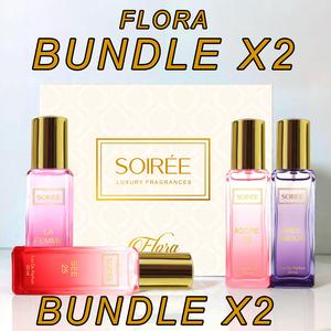 Soirée Flora x2 Bundle of 4pcs x 20ml Edp Luxury Fragrance Gift Set