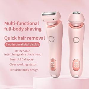 Best Silk Glide Razor, Lady Shaver, Silk Glide Epilator Painless Hair Removal at Home, 2 in 1 Electric Shaver Razors for Women, for Sensitive Skin, Wet & Dry