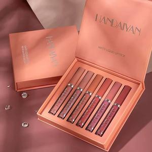 6-Piece Long-Lasting Matte Lipstick Set Waterproof Liquid Lip Gloss & Cotton Soft Lip Balm Easy Coloring Lipsticks for All Occasions Makeup Gift for Women & Girls