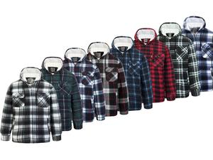 Lumber Hood Buy Two Save 5% M-5XL Mens Jacket with Sherpa Fur Fleece Lining Hoodie, Men's Polo Hoodie, Winter Polo Hoodie, Winter Daily Hoodie