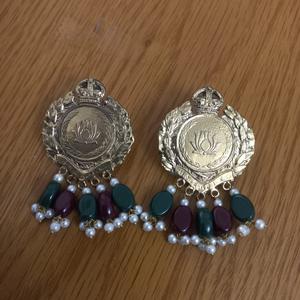 Afghan Jewelry Earrring Kuchi Tribal Vintage Afghani Made Hand Earrings Traditional Pakistan Handmade Antique Turkish valentine Gift Engagment Wedding Pushtoon Oxidized Cindrella Boho affordable pakistani
