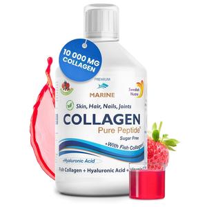 Liquid Marine Collagen 500ml - Sugar-Free Berry Flavour | Supports Skin Health & Elasticity | Liquid Collagen Formula | 20-Day Supply Healthcare Supplement