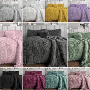 Alaska Long Fur Duvet Cover Set With Pillowcase | Long Pile Duvet Cover | Teddy Hug & Snug Cuddles Fleece Duvet Quilt Cover Bedding Set | Super Soft Quilt Cover | Quilt Bedding Set | Hotel Quality Easy Care Luxury Faux Fur Duvet Set | Machine Washable