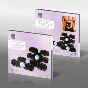 Abs Trainer EMS Muscle Stimulator Abdominal Muscle toner Fitness Training Gear ABS Fit Weight Muscle Toning Ab Belts Toning Gym Workout Machine For Men & Women