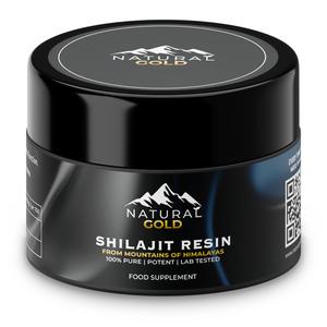 NATURAL GOLD Shilajit Resin, Original  Lab Tested Certified Himalayan Shilajit - Gold Grade - Pure, Rich in Fulvic Acid & 85+ Minerals - Optimum Healthcare Vitamin Fitness Edible Dietary Supplement - Sold 3M+ Servings Black Friday Sale Best Gift