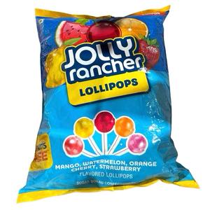 Jolly Ranchers Lollipops, Big Bag, Fruit, 55pcs - Delicious Snack Candy Sweet Bonbon Gift Fruity Party Candies