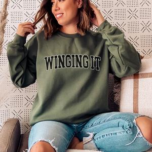 Winging It Varsity Sweatshirt