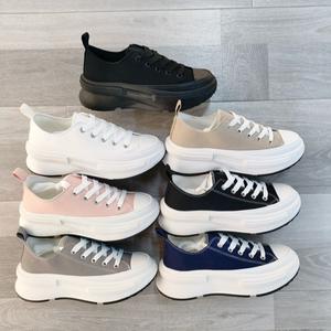 [UNIQUE21] Lace Up Low Top Casual Hike Platform Round Toe Trainers Sneakers Walking Shoes size UK 3-8 Footwear Sports Shoes Running Runner Training