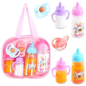 BiBi Doll 7-In-1 Baby Doll Accessories Set – Baby Dolls Bottles With Disappearing Milk And Juice, Carry Bag, Dummies – Magic Milk Bottle Baby Doll Dummy Baby Doll Feeding Set Baby Doll Bottle