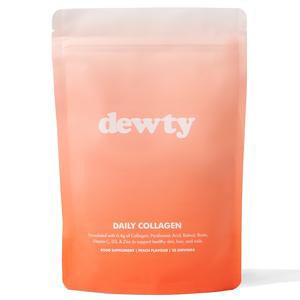 Dewty Collagen Powder: A Daily Beauty-Collagen Drink With Added Skin, Hair & Nail Benefits. 4-Week Plan (28 servings). Sugar Free, No Nasties, Made In The UK.