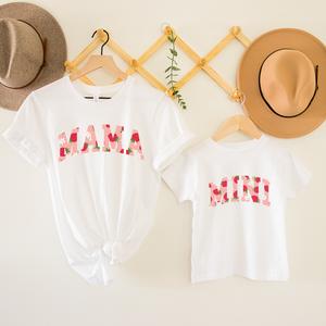 Summer Fruits Mama & Mini Strawberry Matching T-shirts