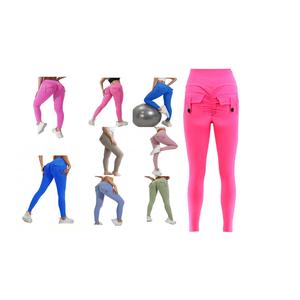 Fashion Luva New Butt Lifting Leggings With Pockets For Women Stretch Cargo Leggings High Waist Workout Gym Yoga Pants for Ladies