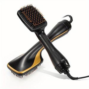 Multifunctional Hot Air Brush, 1 Box Automatic Hair Straightener, Negative Ion Hot Air Comb, Professional Hair Styling Tool for Home & Salon Use, Christmas Gift