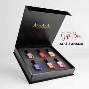 AL-313 ANAIZA GIFT BUNDLE (6-WATER PERMEABLE NAIL POLISH )