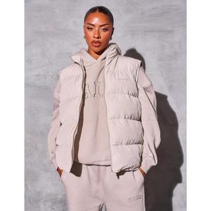 Kaiia Studio Padded Gilet Ecru