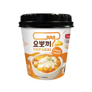 Yopokki Cheese Sauce Rice Cake Cup 120g Instant Food