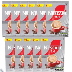 Nescafe 2 in 1 (PMP) - 11 Pack x ( 6 x 9g ) -  Instant Coffee Beverage - Original Smooth & Rich - No Artificial Flavours - Low Sugar - Best before date : 09/2025
