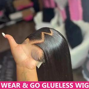 Bling Hair Straight Hair Wear and Go Glueless Wigs Human Hair Pre Plucked Pre Cut 6x4 5x5 9x6 Lace front Wigs Human Hair for Women 180% Density Straight Glueless Wigs Human Hair Lace Front Closure Ready to Wear Wigs