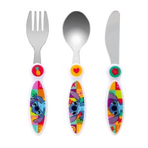 Disney Stitch Children's Kids 3pcs Cutlery Set - Knife/Fork/Spoon
