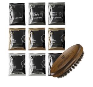 9  Beard Oil Scent Sample Sachet Set Perfect Beard Care With Argan Oil & Jojoba Oil with FREE Savage Beard Brush