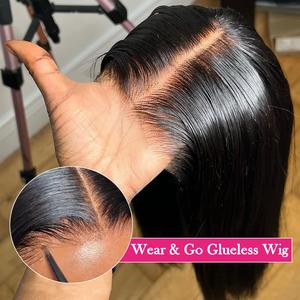 6x4 Wigs Human Hair Pre Plucked Pre Cut 13x6 13x4 Lace Front Wigs Human Hair 180 Density Straight Human Hair Wigs Pre Plucked 13x4 Frontal Lace Straight 6x4 Glueless Wigs Human Hair For Women