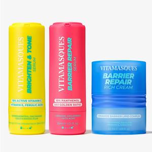 Vitamasques Vitamin C Skin Barrier Repair Set | Brightening, Hydrating & Nourishing Moisture Moisturizer