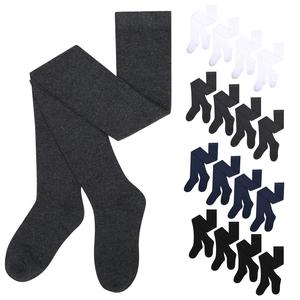 Girls Tights for School Running & Sports Available in 2 3 4 Packs Breathable Cotton Rich Elasticated Waist Soft Durable Girls Tights Sizes 2-12 Yrs