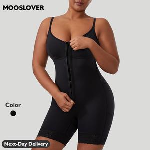 Mooslover UK Bodysuit for Women Tummy Control Zip Shapewear Sculpting Romper Fabric Womenswear