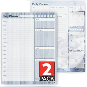 Arteza Daily Planner Pad 80 Sheets - 2 Pack