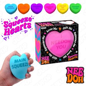 NeeDoh Squeeze Heart Squishy Fidget Toy - For Stress, Anxiety, ADHD, Autism