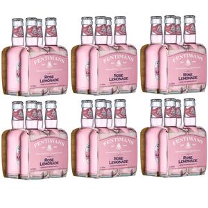 Fentimans Ltd Rose lemonade 200ml Glass- Pack of 24 (6x4pk) - Botanically Brewed Beverages