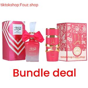 Yara Candy and Bint Hooran Rose Passion 100ml Eau De Parfum Bundle Deal viral long lasting perfume
