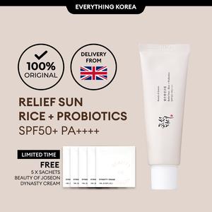 Beauty Of Joseon Relief Sun : Rice + Probiotics (SPF50+ PA++++) Sunscreen Skincare Korean Lightweight Moisturizing