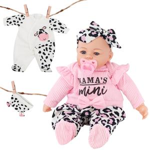 BiBi Doll "Mini Moo" Large Size 18" Soft Body Baby Girl Doll & Extra Pink Outfit With Dummy and Sounds Boys Girl Toy Gift Doll for Ages 18 Months +