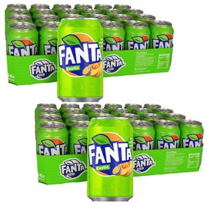 Fanta Exotic Can 330ML - Pack of 48 (2x 24pk) , Perfect Summer Beverage Drink