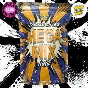 Mega Mix - Halal | Exploded Sweets | Freeze Dried Candy UK | Bonbon Snack Fruit Assorted