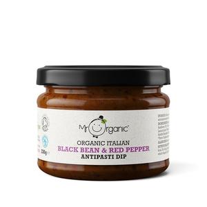 Mr Organic Black Bean & Red Pepper Dip 230g