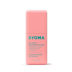 BYOMA De-Puff + Brighten Eye Gel 20ml, Lightweight Gel Eye Cream for Dark Circles, Puffiness & Wrinkles - Under Eye Cream With Hyaluronic Acid & Vitamin C - Barrier Repair Skincare Flower Korean