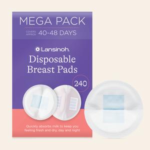 Lansinoh Disposable Breast Pads for Breastfeeding, leaking breastmilk, over supply, Award-Winning, Leak-Proof Protection for Breastfeeding Mums