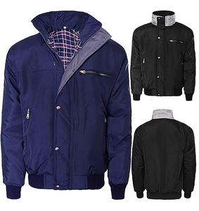 New Mens Lined Warm Sky Diver Bomber Work Winter Padded Classic Work Coat Jacket Menswear Pocket Stylish Long Sleeve Outerwear Tops Outerwear Tops Underwear Collar