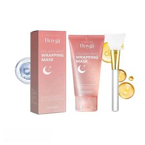 Collagen Peeling Mask, Moisturizing Facial Maskwith Brush,Hvdrating Facial Skin Care Mask, FaceCare Product for Women & Men, Skin Care Products