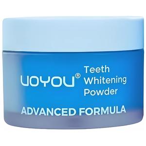 UOYOU Teeth Whitening Powder, Dentist Approved-Repair Enamel & Sensitivity-Free Tooth Powder, 6 Month Whitener Supply, Tea, Coffee, Wine & Smoking Stains Remover, Peroxide Free Powder, Cool Mint Flavour