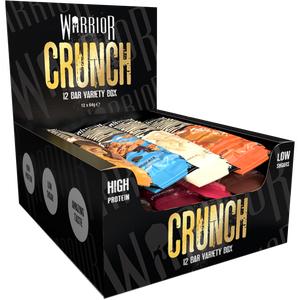 Warrior Crunch Protein Bars 12 x 64g - Artisan-Crafted High Protein, Low Sugar, Triple-Layered Texture - Elite Nutrition for Muscle-Building & Recovery