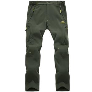 MAGCOMSEN Men's Winter Softshell Trousers Fleece Lined Trousers Outdoor Ski Pants with Multi Pockets