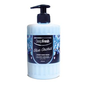 Deep Fresh Blue Orchid  Liquid Hand Wash 500 ml 4pack Aroma Fragrance Nail Cleansing Daily Gentle Luxury Nourishing